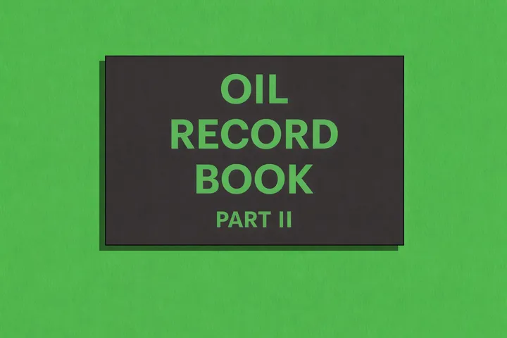 Oil Record Book Part II – Tanker Operations