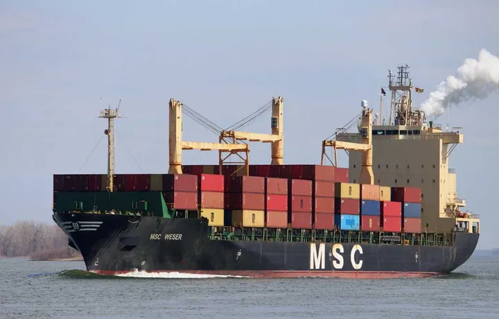 Photo of MSC WESER
